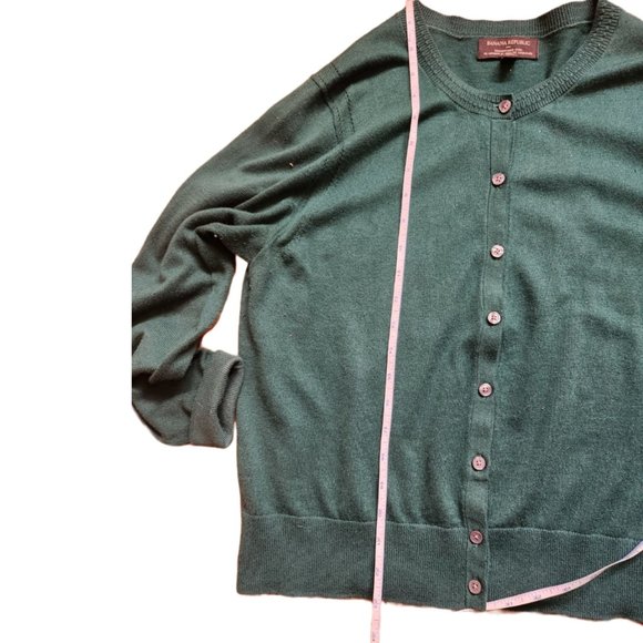 Banana Republic large petite green cardigan - Picture 5 of 8